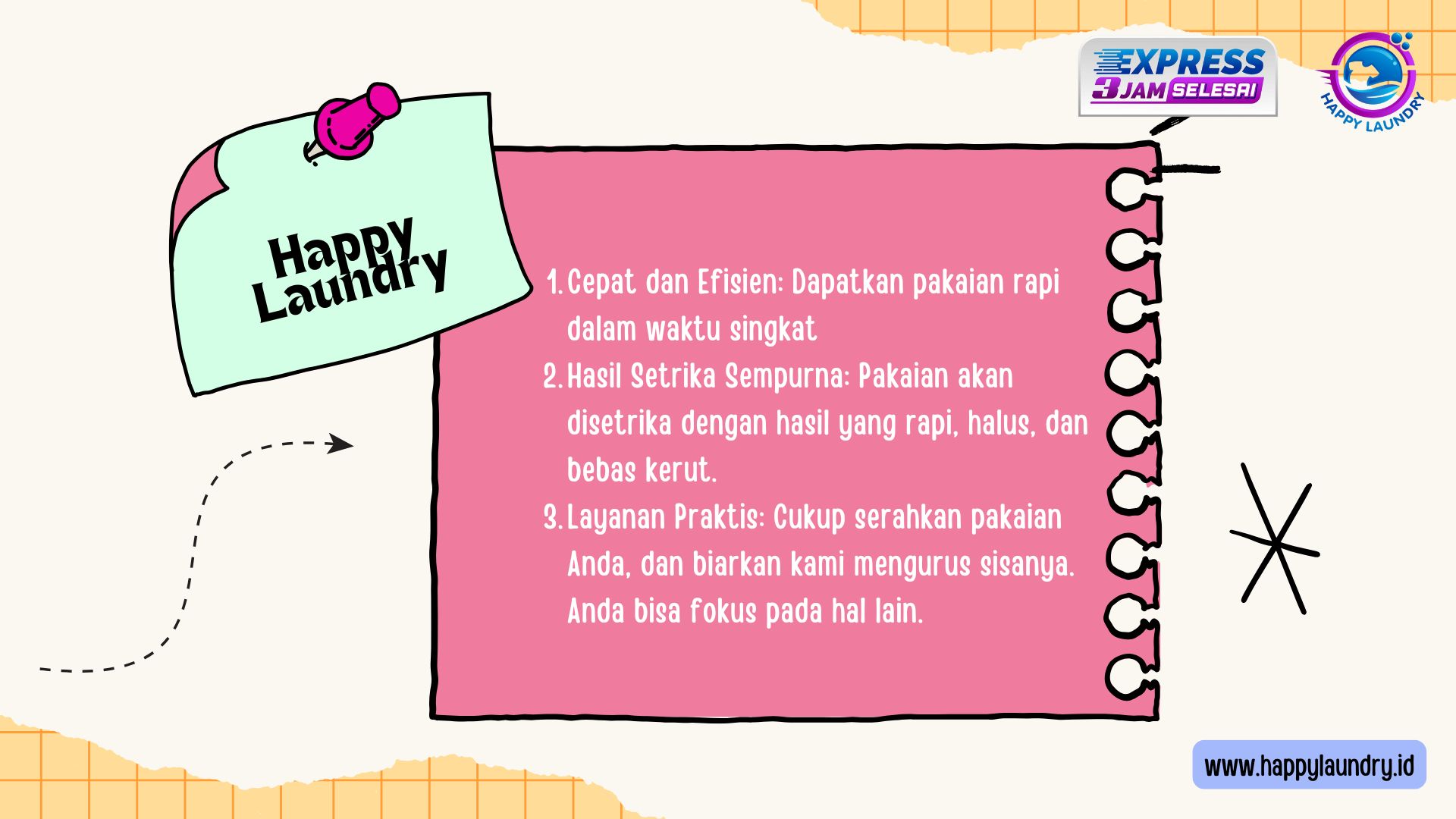 Jasa Setrika Express di Happy Laundry: Pakaian Rapi Tanpa Menunggu Lama ...